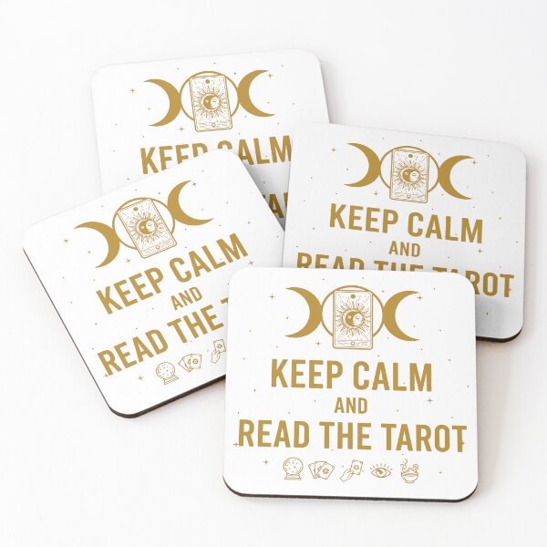 Item preview, Keep Calm and Read the Tarot – Mystical Sun & Moon Card designed and sold by WildWeave.