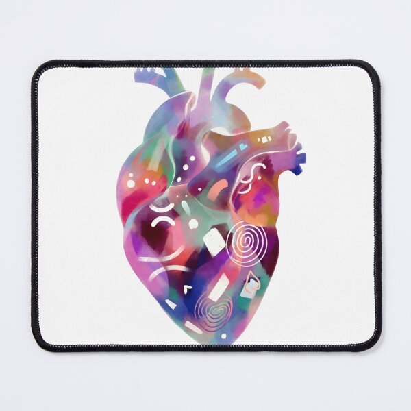 Item preview, Copy of Heart illustration showing human anatomy with colorful details on organs and vessels in a simple design designed and sold by SpaceartLilu.
