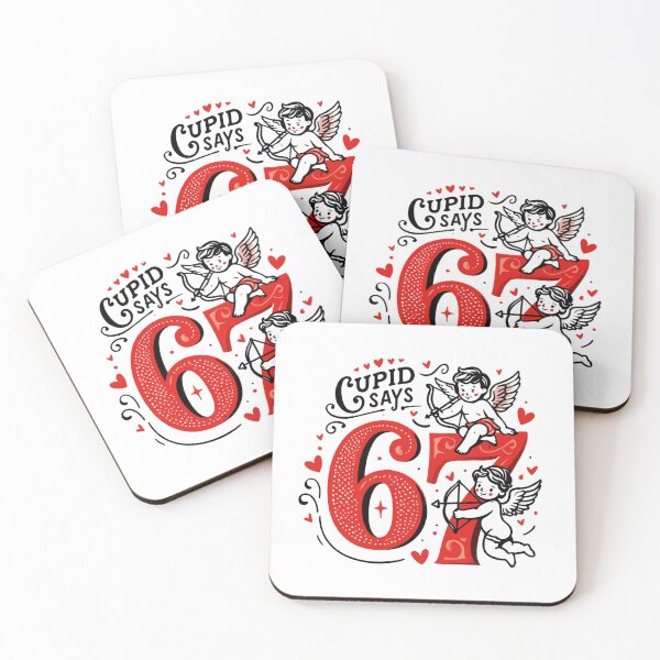 Item preview, Cupid Says 67 Funny Valentine Cute Cupid Heart Game Design designed and sold by Clairenity Studio.