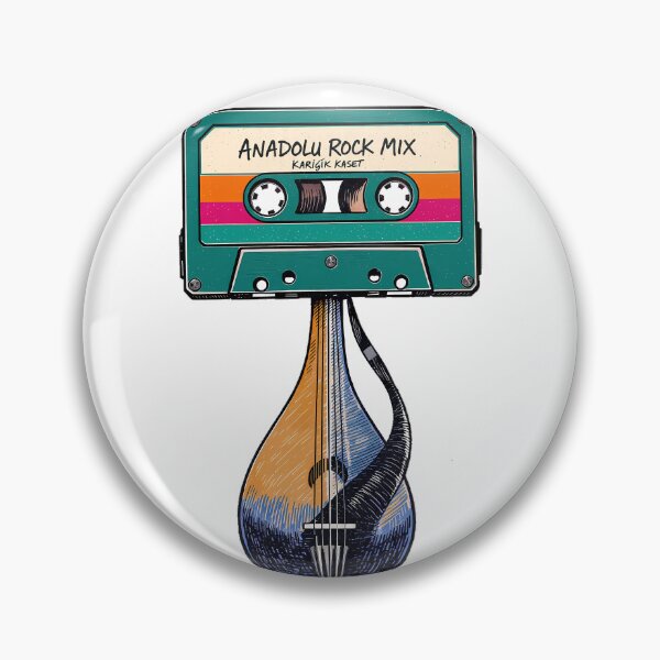 Item preview, Retro Anatolian Rock Cassette - 80s Nostalgia Mix designed and sold by etuvibes.