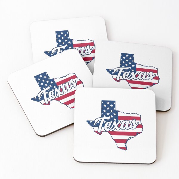 Item preview, Texas State American Flag Outline – Patriotic Pride Script designed and sold by Paper Drip.