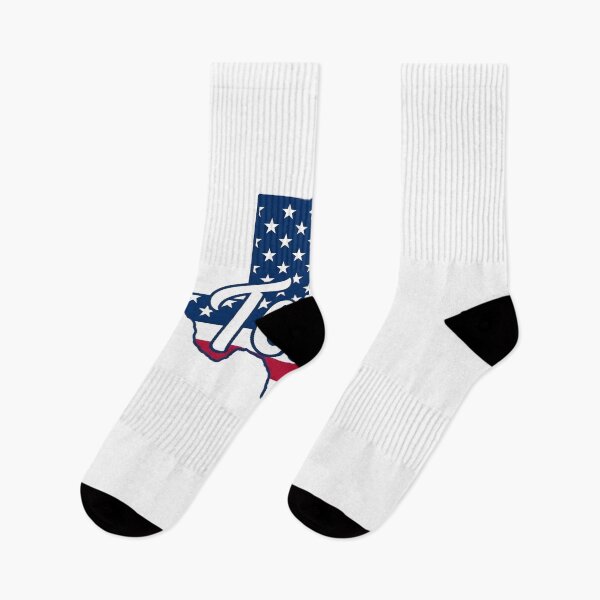 Item preview, Texas State American Flag Outline – Patriotic Pride Script designed and sold by Paper Drip.