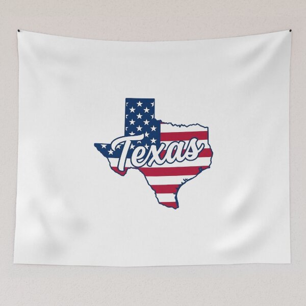 Item preview, Texas State American Flag Outline – Patriotic Pride Script designed and sold by Paper Drip.