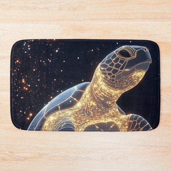 Item preview, Sea Turtle Gold Cosmic Starlight Celestial Constellation Glow Galaxy Shell designed and sold by mildaclairmo.