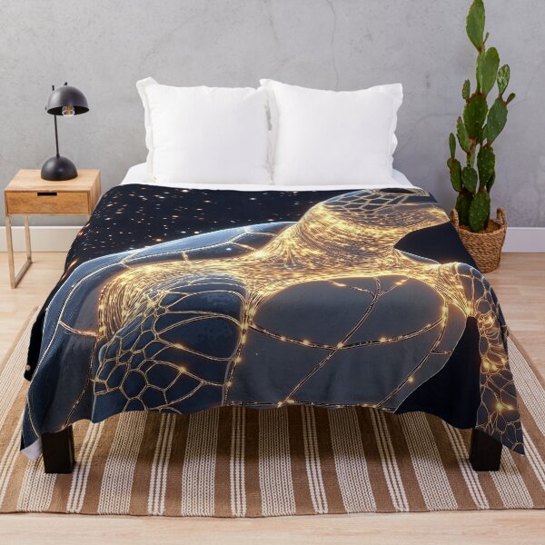 Item preview, Sea Turtle Gold Cosmic Starlight Celestial Constellation Glow Galaxy Shell designed and sold by mildaclairmo.