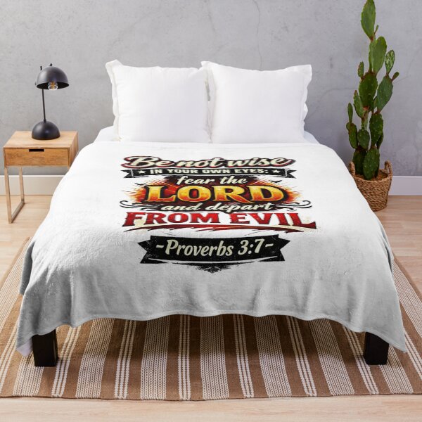 Item preview, Be not wise IN YOUR OWN EYES: fear the LORD and depart FROM EVIL - Proverbs 3:7 designed and sold by Faithloveshop.