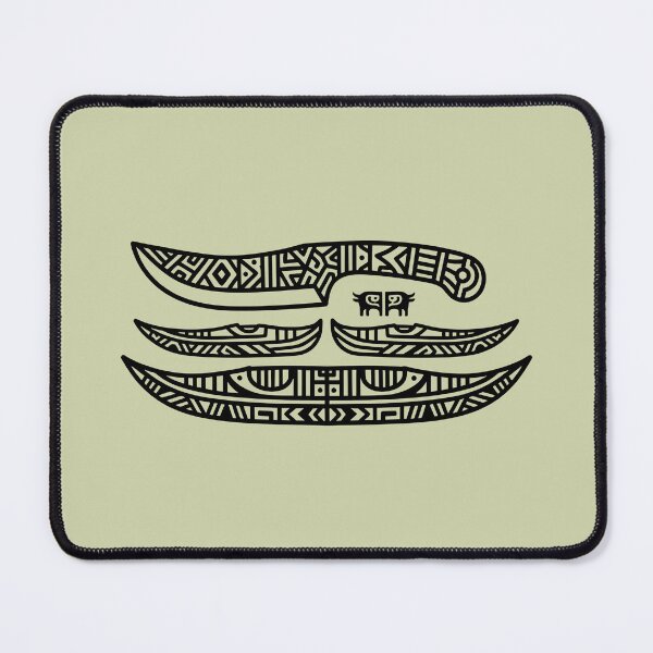 Item preview, Inuit Tribal Art - Traditional Ulu Knife & Kayak Pattern designed and sold by Dakson Design - Fantasy Art.