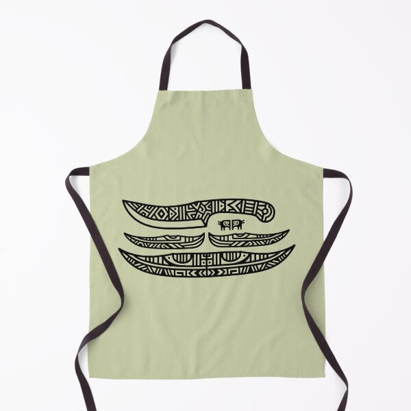 Item preview, Inuit Tribal Art - Traditional Ulu Knife & Kayak Pattern designed and sold by Dakson Design - Fantasy Art.