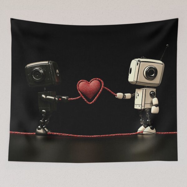 Item preview,  Robots love on the edge designed and sold by Kat's Design Hub.
