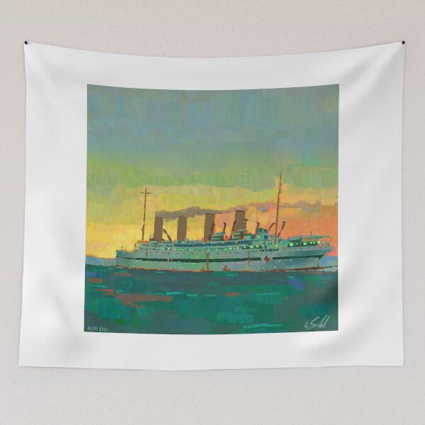 Item preview, HMHS Britannic at sea - Artwork by Eliott Sontot designed and sold by Eliott Sontot.