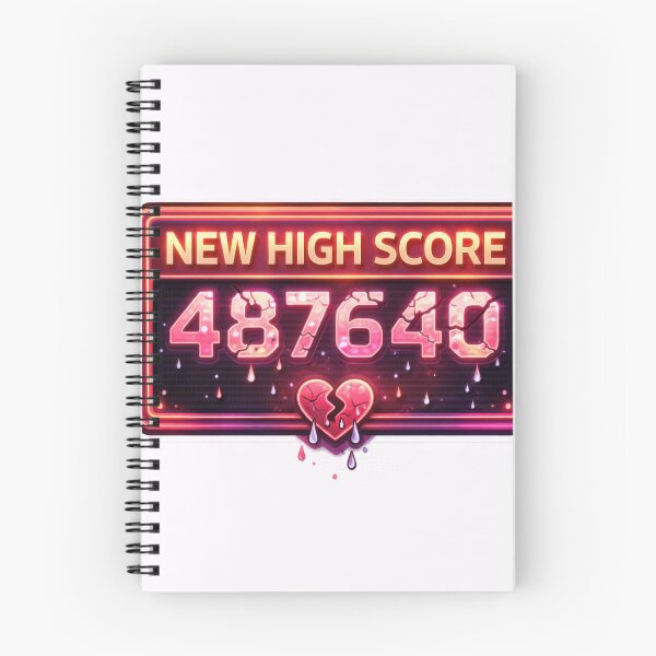 Item preview, New High Score Retro Gaming Achievement Heart designed and sold by jgvisualarts.