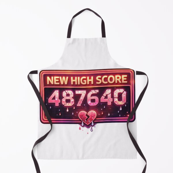 Item preview, New High Score Retro Gaming Achievement Heart designed and sold by jgvisualarts.