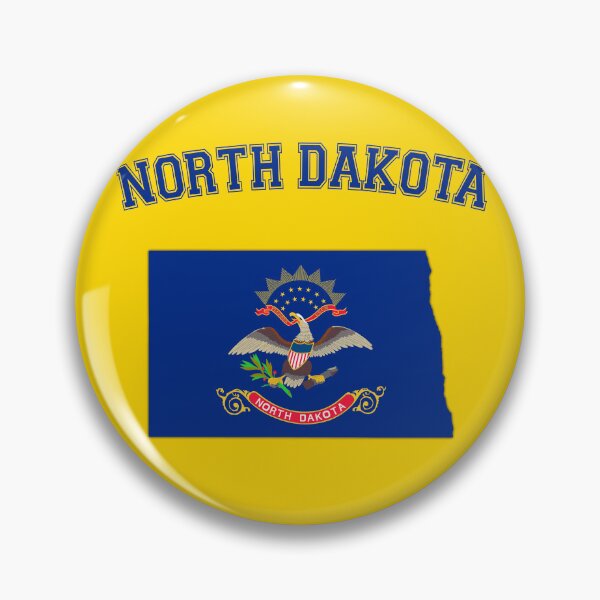 Item preview, North Dakota State Flag & Map Silhouette - Classic Collegiate Style designed and sold by mashmosh.