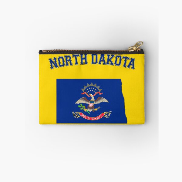 Item preview, North Dakota State Flag & Map Silhouette - Classic Collegiate Style designed and sold by mashmosh.