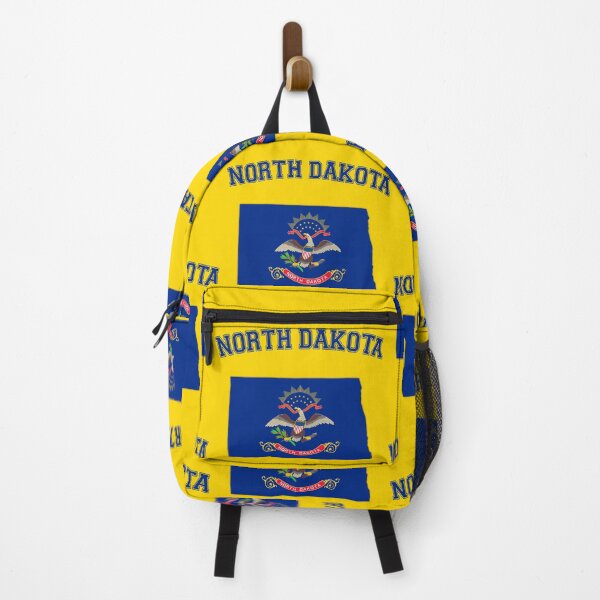 Item preview, North Dakota State Flag & Map Silhouette - Classic Collegiate Style designed and sold by mashmosh.