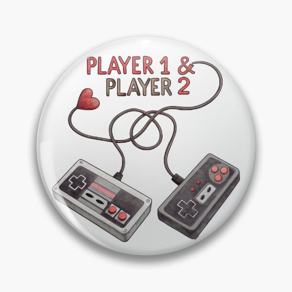 Item preview, tangled player1 & player2  game controller designed and sold by GogoGrove.