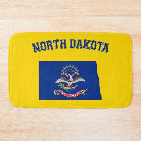 Item preview, North Dakota State Flag & Map Silhouette - Classic Collegiate Style designed and sold by mashmosh.