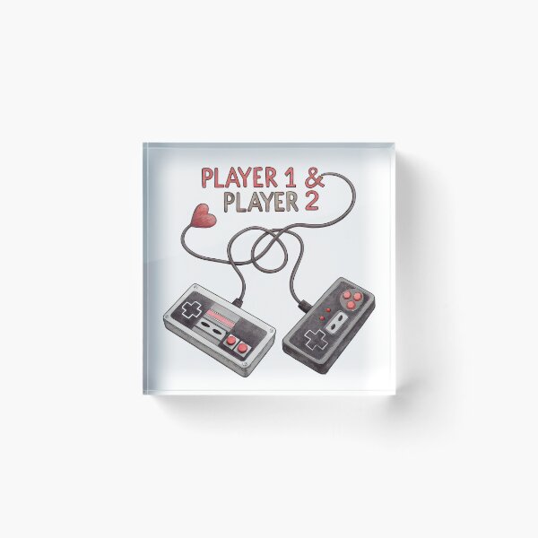 Item preview, tangled player1 & player2  game controller designed and sold by GogoGrove.