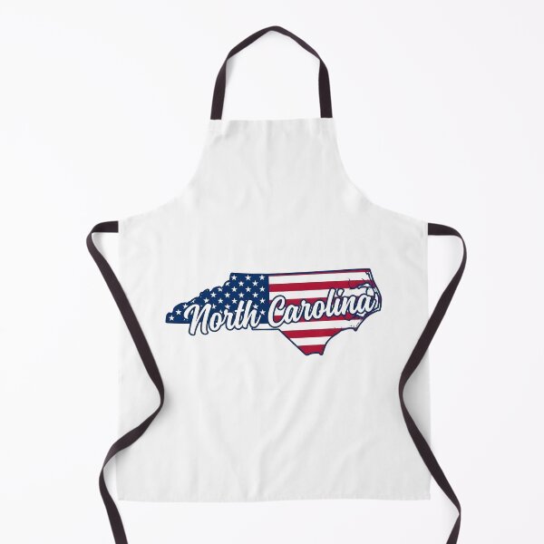 Item preview, North Carolina State American Flag Outline – Patriotic Pride Script designed and sold by Paper Drip.