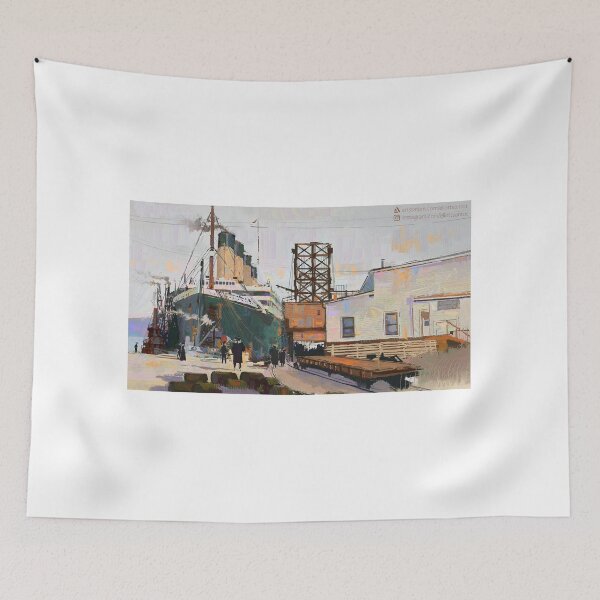 Item preview, RMS Olympic at Halifax - Artwork by Eliott Sontot designed and sold by Eliott Sontot.