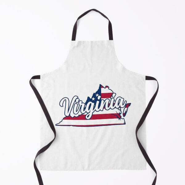 Item preview, Virginia State American Flag Outline – Patriotic Pride Script designed and sold by Paper Drip.