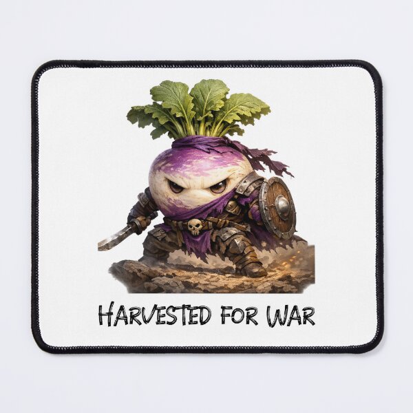 Item preview, Harvested for War – Turnip Warrior Fantasy Illustration designed and sold by DigiWoosh.
