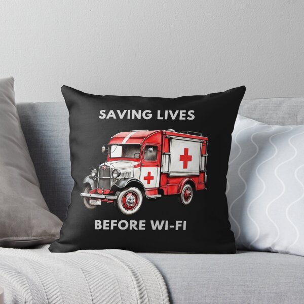 Item preview, Vintage Ambulance – Saving Lives Before Wi-Fi - For Dark Backgrounds designed and sold by PAPIRO SIGLO XXI.
