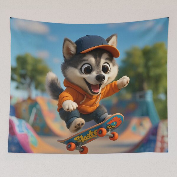 Item preview, Skater Miniature Husky designed and sold by Sillytoe.