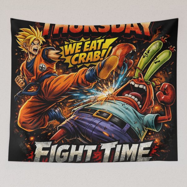 Item preview, Goku vs Krabb designed and sold by FoxstarRavas.