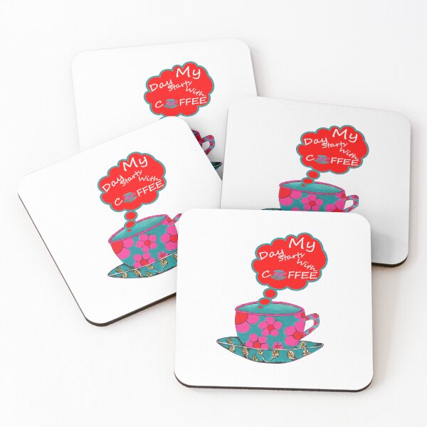 Item preview, My Day Starts With Coffee designed and sold by Sartoris Art.
