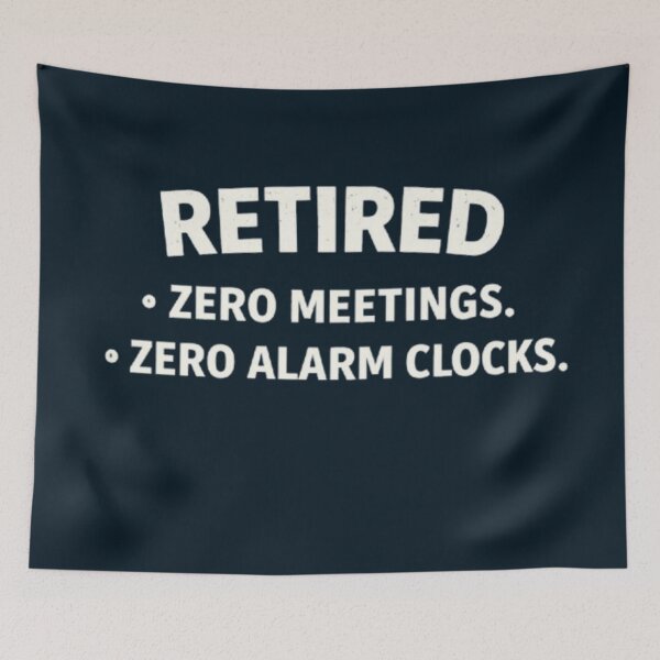 Item preview, Retired - Zero Meetings. Zero Alarm Clocks. designed and sold by Syrupulse.