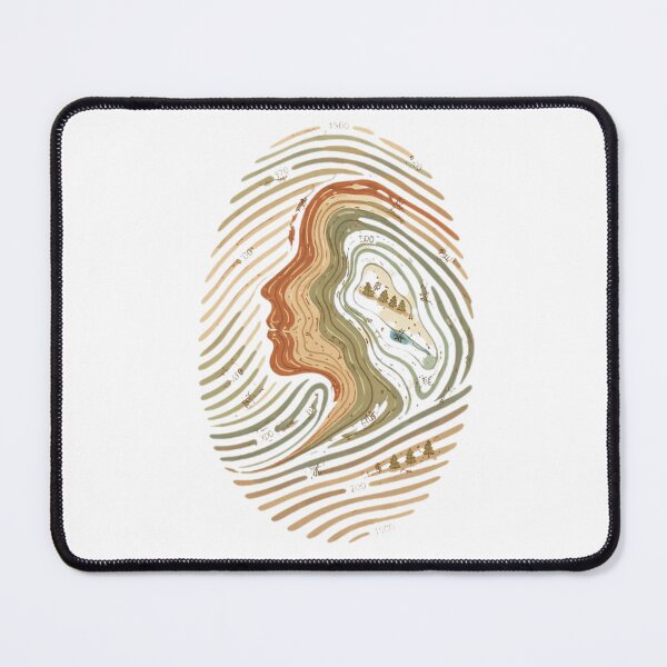 Item preview, Topographic Identity – Map Contour Art designed and sold by DigitalDropArts .