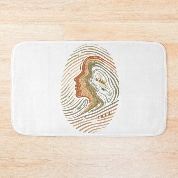 Item preview, Topographic Identity – Map Contour Art designed and sold by DigitalDropArts .
