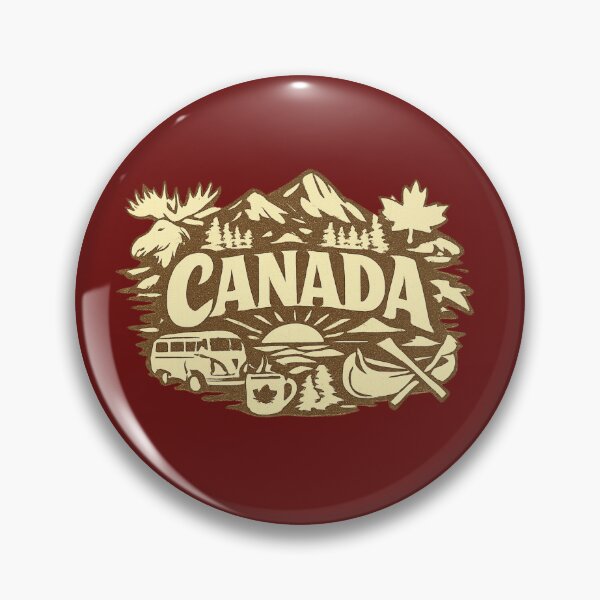 Item preview, Vintage Canada Nature | Retro Design Mountains Forest Canadian Camping designed and sold by mocci10.