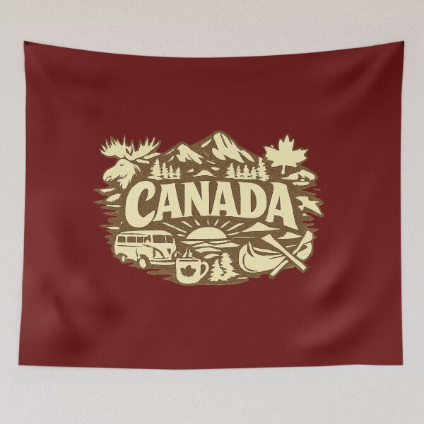 Item preview, Vintage Canada Nature | Retro Design Mountains Forest Canadian Camping designed and sold by mocci10.