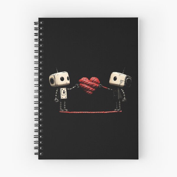 Item preview,  Love and robots connected together with love designed and sold by Kat's Design Hub.