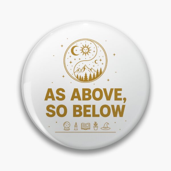 Item preview, As Above So Below – Emerald Tablet Hermetic Wisdom designed and sold by WildWeave.