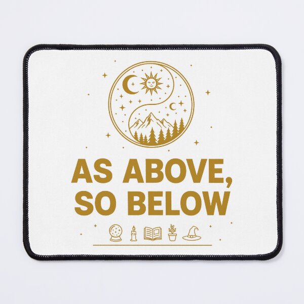Item preview, As Above So Below – Emerald Tablet Hermetic Wisdom designed and sold by WildWeave.