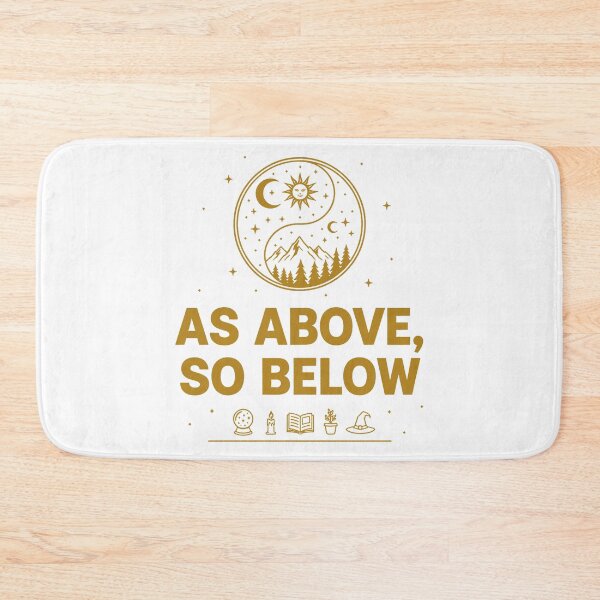 Item preview, As Above So Below – Emerald Tablet Hermetic Wisdom designed and sold by WildWeave.