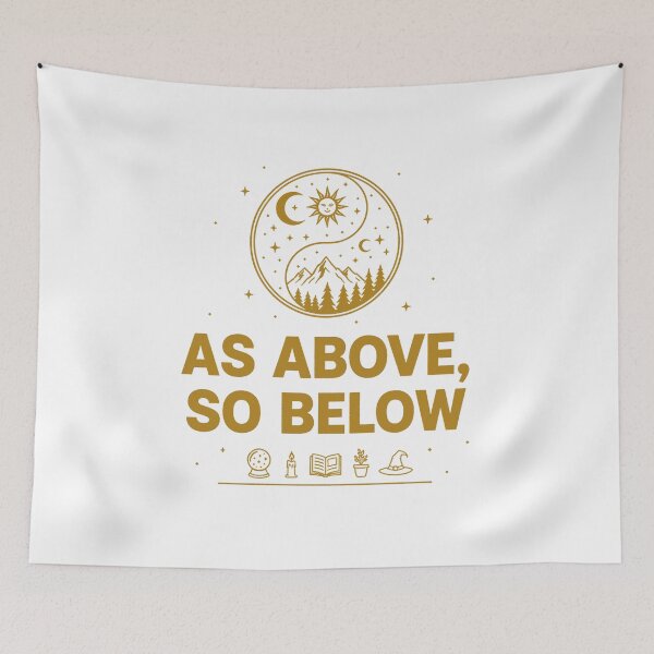Item preview, As Above So Below – Emerald Tablet Hermetic Wisdom designed and sold by WildWeave.