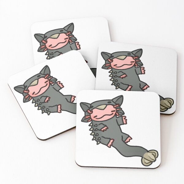 Item preview, Axolotl in an ankylosaurus onesie designed and sold by keeksrr.
