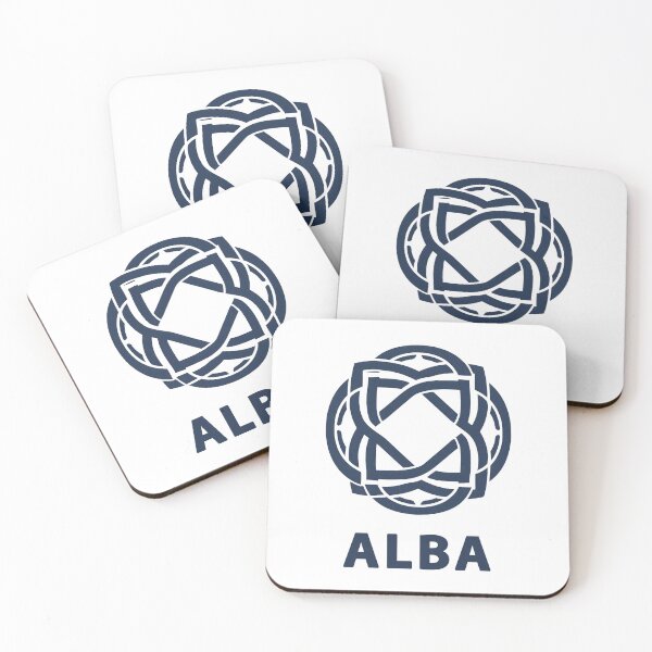 Item preview, Alba – Celtic Knot Scotland Art Print in Navy Blue designed and sold by Loom on the Loch.