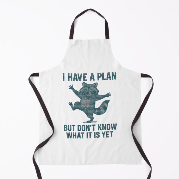 Item preview, Dancing Raccoon I Have A Plan Vintage Art designed and sold by Artist's Fingerprint.