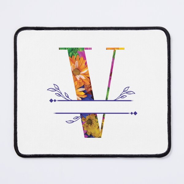 Item preview, Monogram...V... Vibrant Floral designed and sold by CHASAcreative.