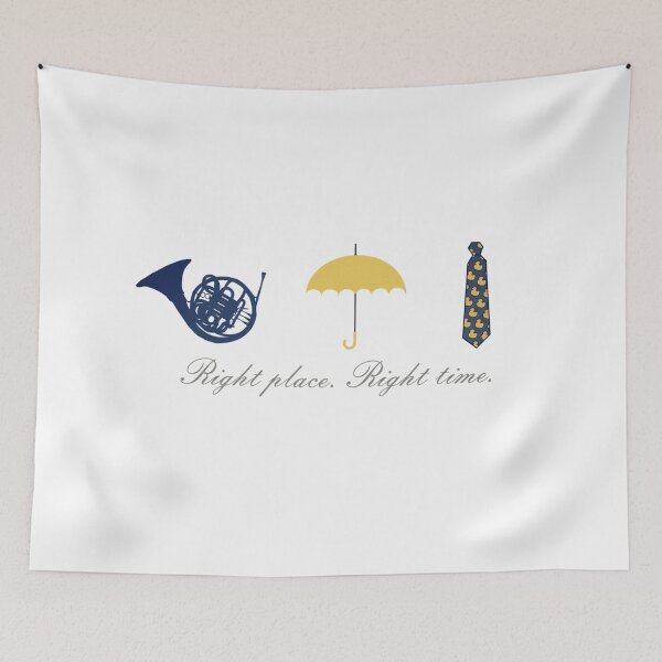 Item preview, Himym Yellow Umbrella Blue Horn Duck Tie designed and sold by Oniyasha.