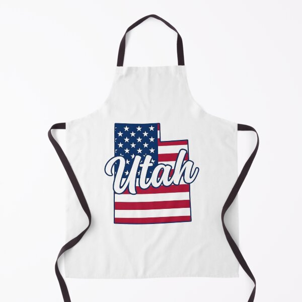 Item preview, Utah State American Flag Outline – Patriotic Pride Script designed and sold by Paper Drip.