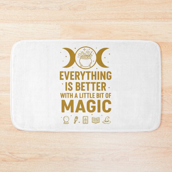 Item preview, Everything Is Better With Magic – Witchy Cauldron Art designed and sold by WildWeave.