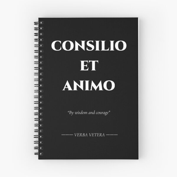 Item preview, Consilio et Animo – Latin Motto of Wisdom and Courage designed and sold by BrushRushX.