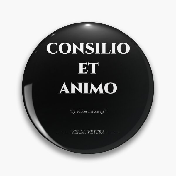 Item preview, Consilio et Animo – Latin Motto of Wisdom and Courage designed and sold by BrushRushX.