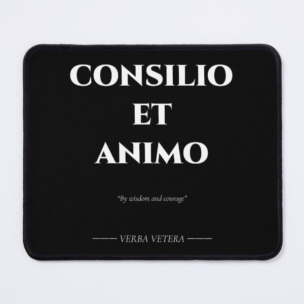 Item preview, Consilio et Animo – Latin Motto of Wisdom and Courage designed and sold by BrushRushX.